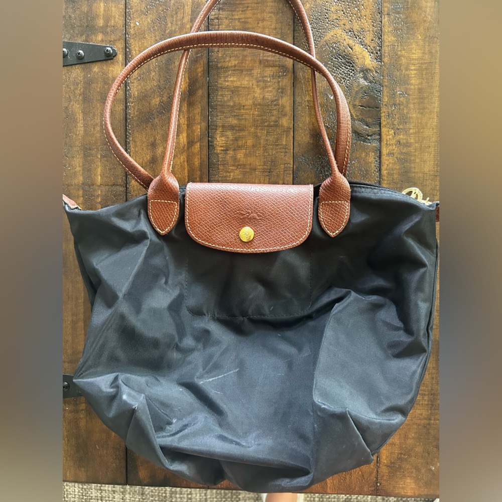 Small Longchamp black tote